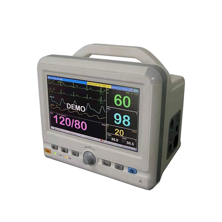 Multi-parameters patient monitor TR-900J 7 Inch color LCD display heart rate monitor for hospital